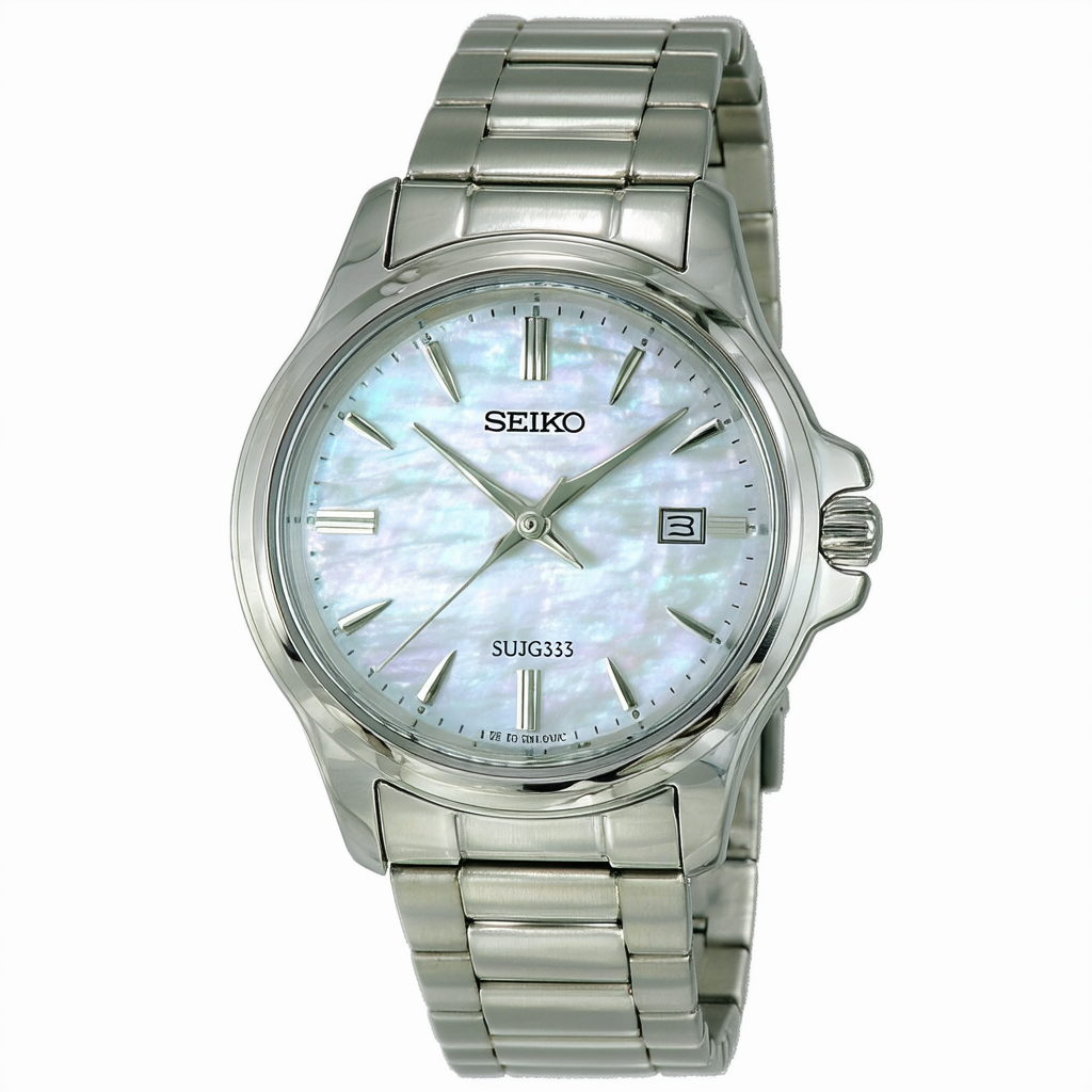 Seiko Women's SUJG53 Quartz Stainless Steel Mother-Of-Pearl Dial Watch