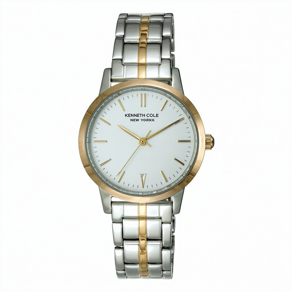 Kenneth Cole New York Two-tone Bracelet White Dial Women's watch #KC4798