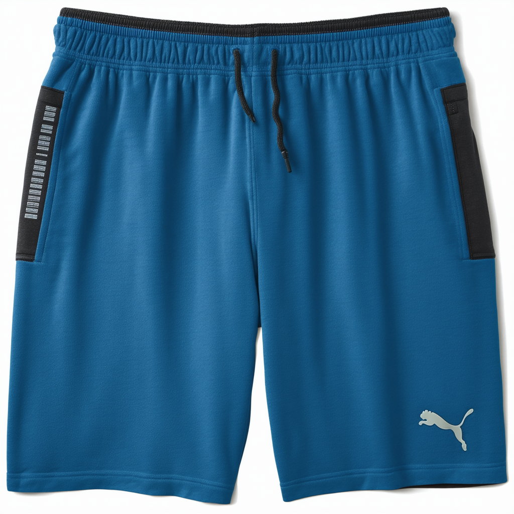 PUMA Big & Tall Big Logo 10" Fleece Shorts Mineral Blue 3XLT 10