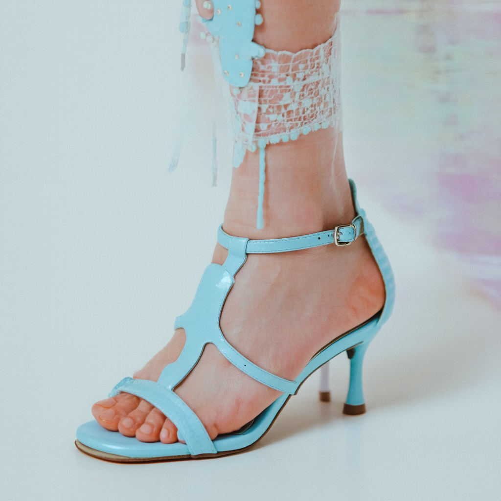 Betsey Johnson Blue Unisex-Adult SB-GINA Heeled Sandal