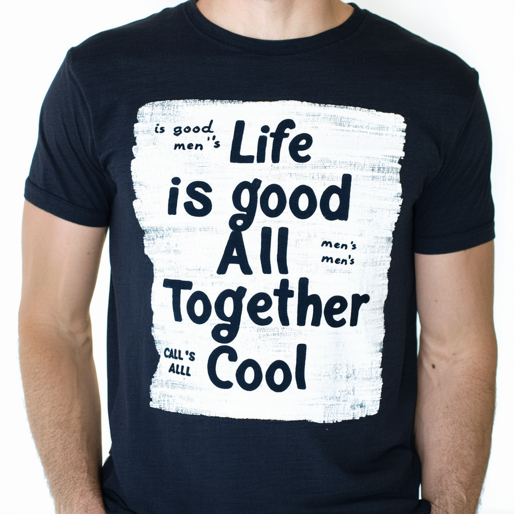 Life is good Men's All together Cool T-Shirt (Night Black)