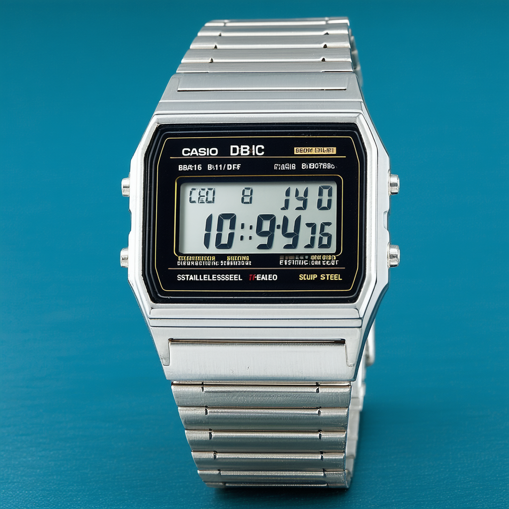 Casio DBC-611-1DF Men's Digital Stainless Steel Black Dial