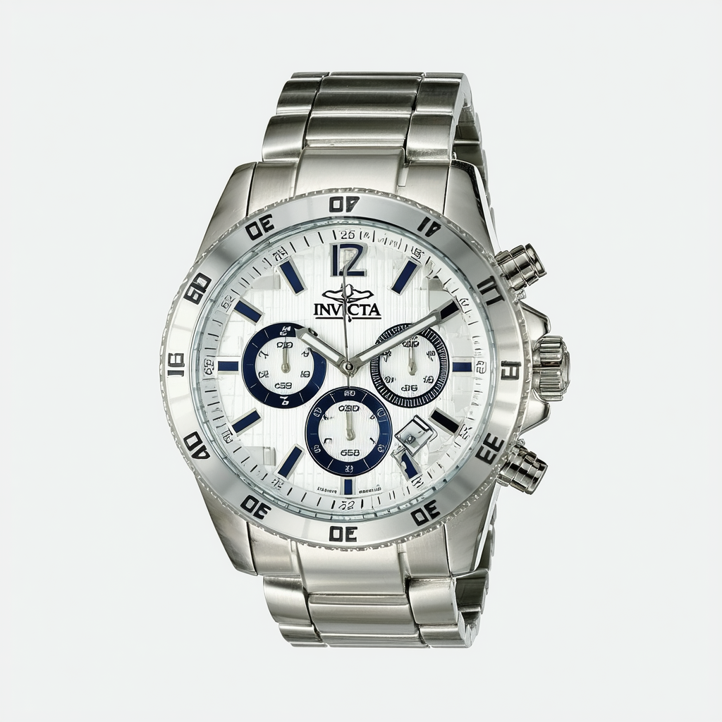 Invicta Men's 'Speedway' Quartz Stainless Steel Watch, Color:Silver-Toned (Model: 21794)