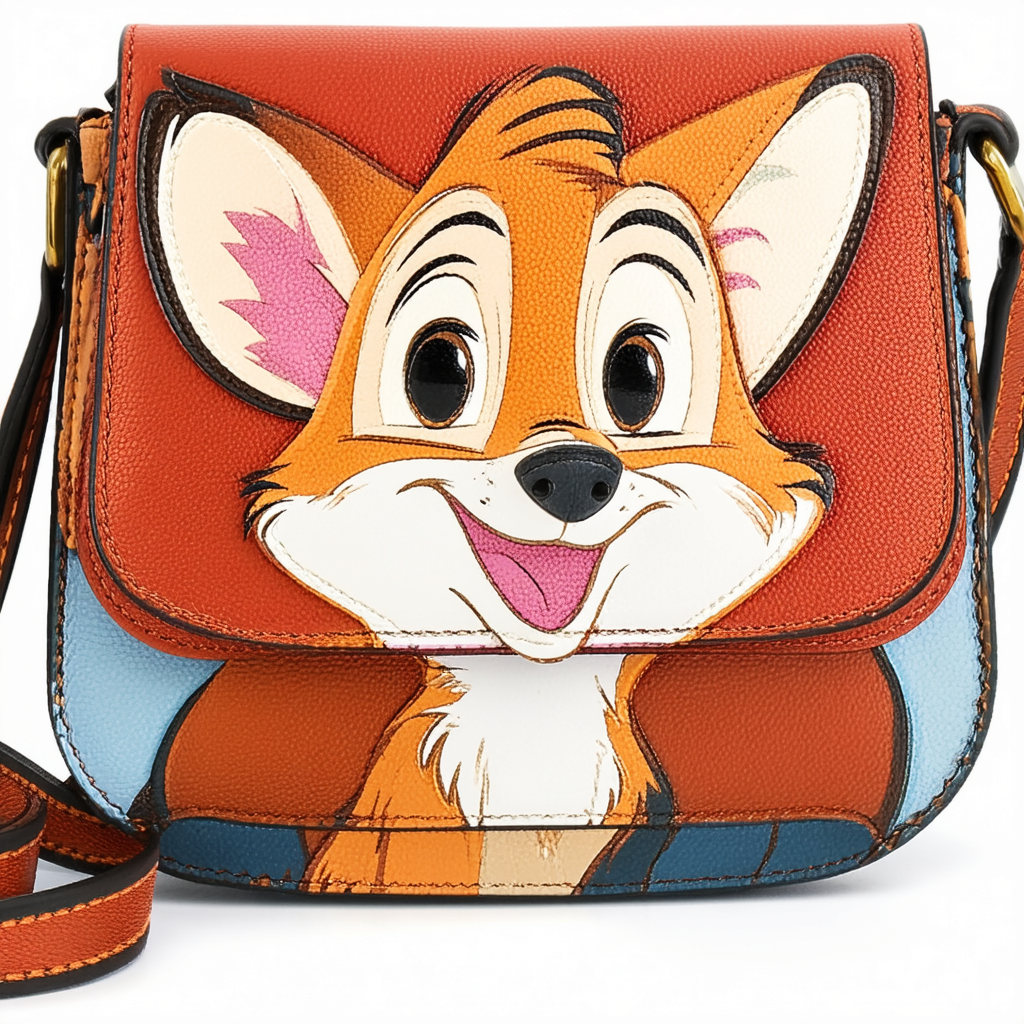 Loungefly Disney Fox and the Hound Convertible Crossbody Bag