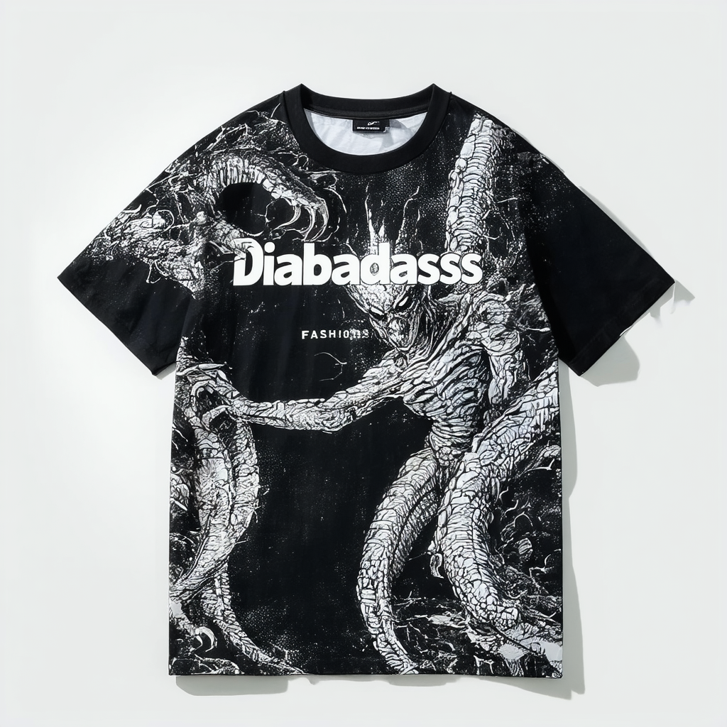 Diabadass Fashion T-Shirt - Mens Graphic Tee - Cool Streetwear - Soft Cotton Blend
