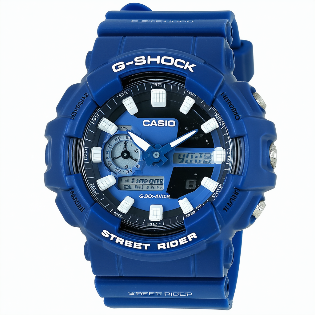 Casio G-Shock Street Rider Blue Analog/Digital Mens Watch G300-2AVDR