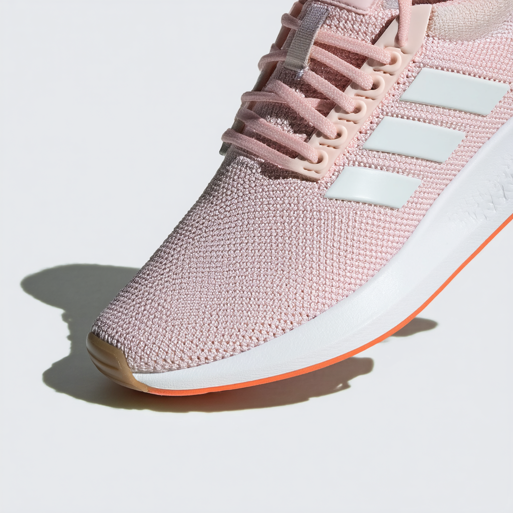 adidas New Women's Lite Racer RBN Sneaker Dust Pink/Clear Orange 9.5