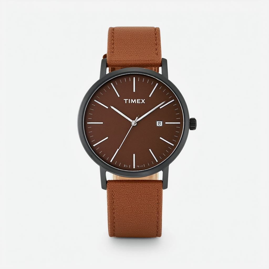 Timex Unisex TW2P84100ZA Waterbury Analog Display Analog Quartz Brown Watch