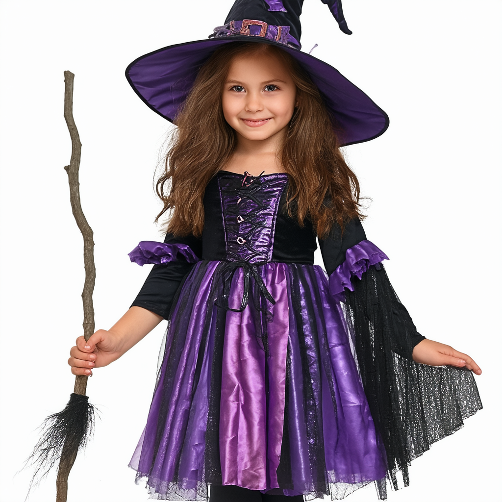 Designer Collection Deluxe Pandora The Witch Costume, Child Large