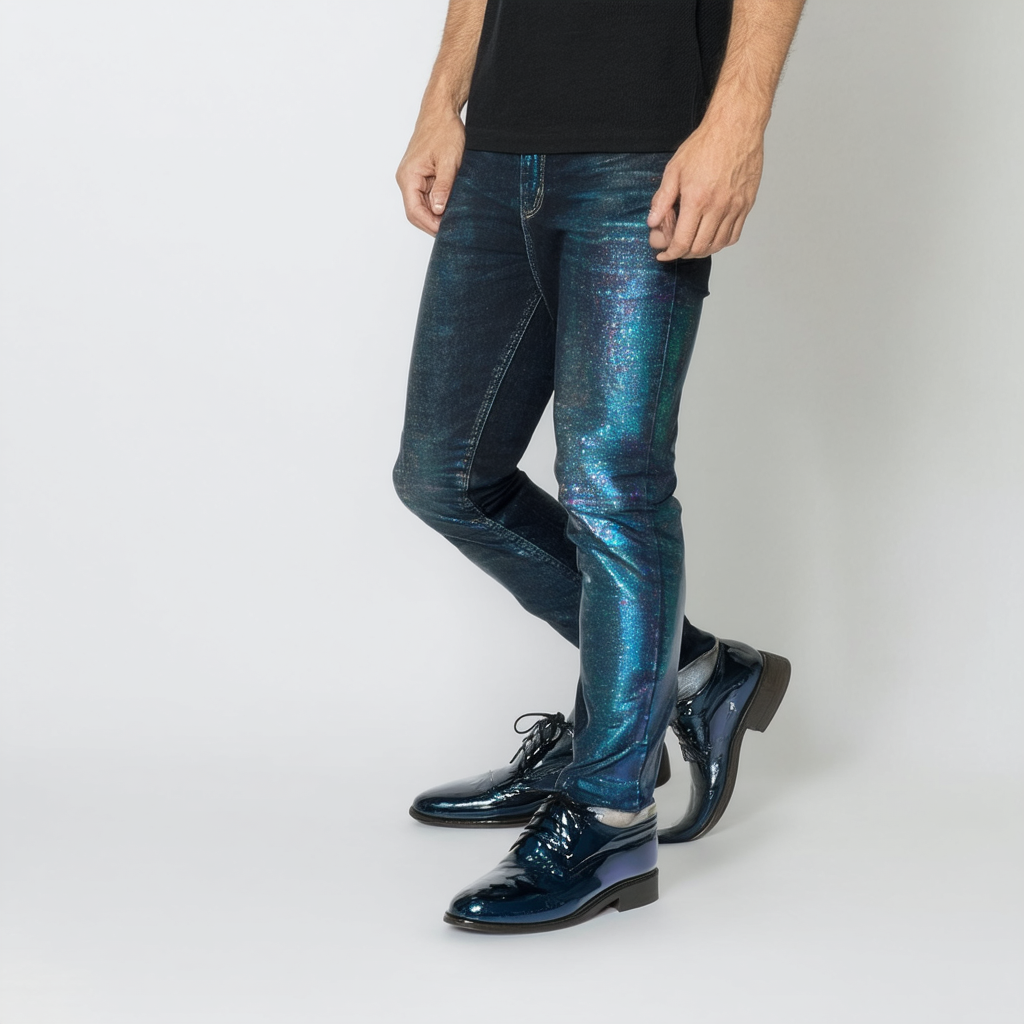 CK Jeans Men's Chaz Iridescent Patent Oxford