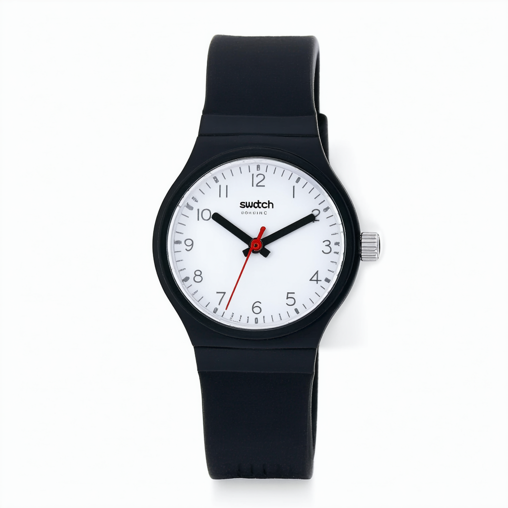 Swatch Women's Analogue Quartz Watch with Silicone Strap GB301