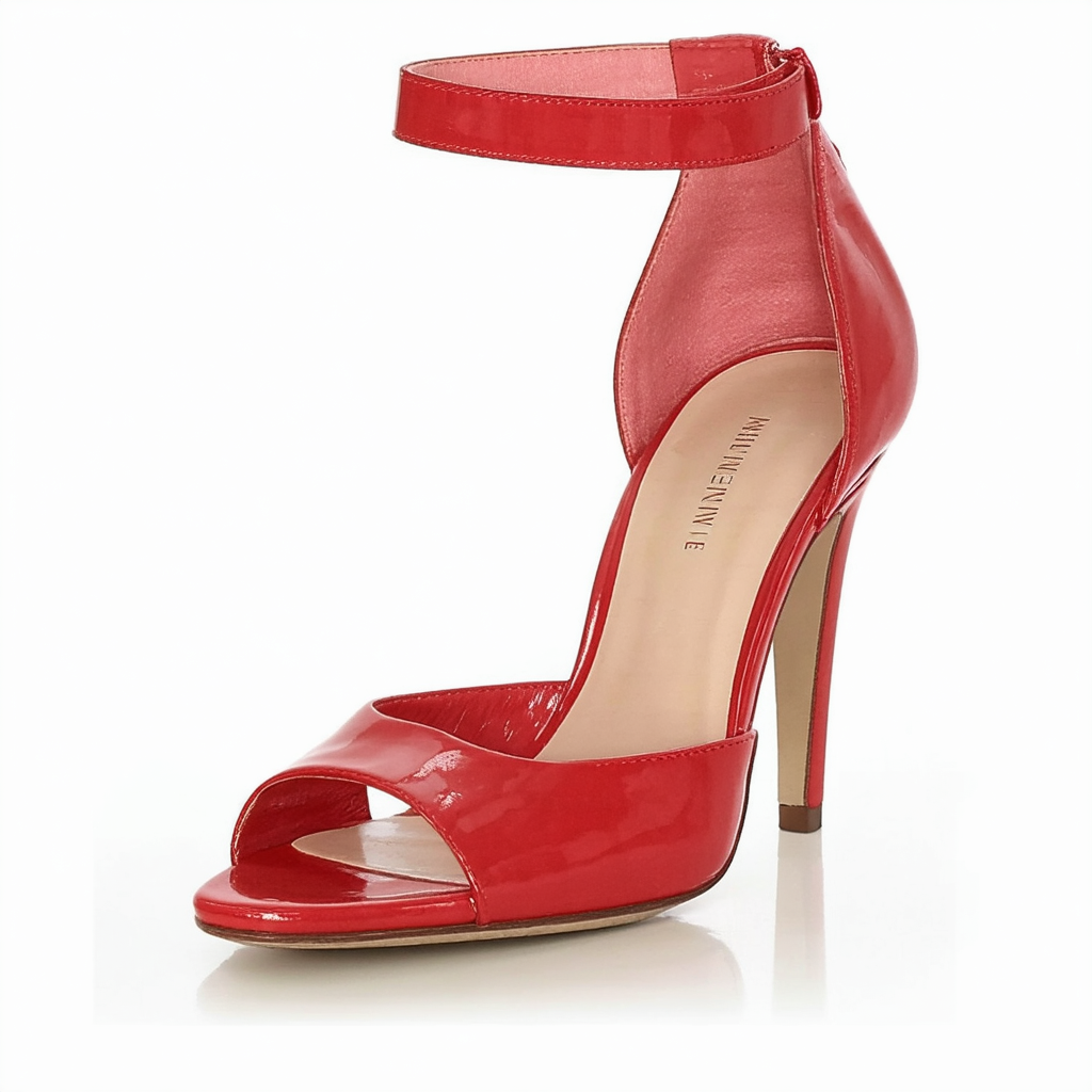 Nine West Women's Danee Peep Toe Pump Sexy Red Synthetic Pump Shoe 10 M