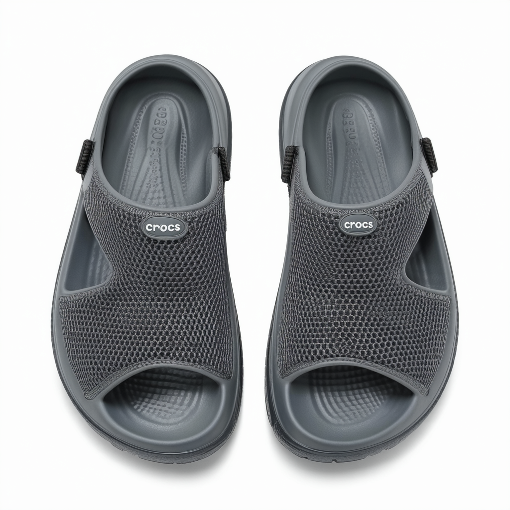 Crocs Men's Swiftwater Mesh Deck Sandals, Slate Grey, 13 Men