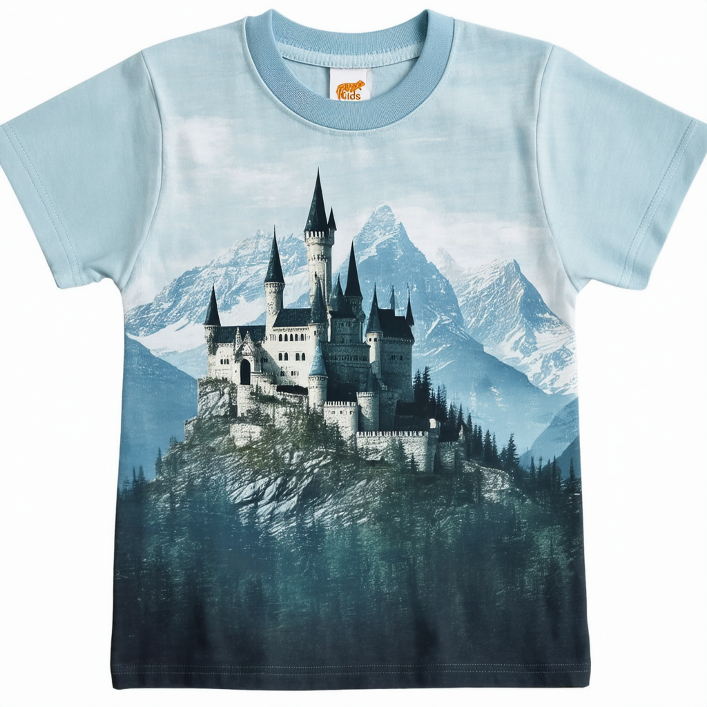 The Mountain Kids Wolf Castle T-Shirt