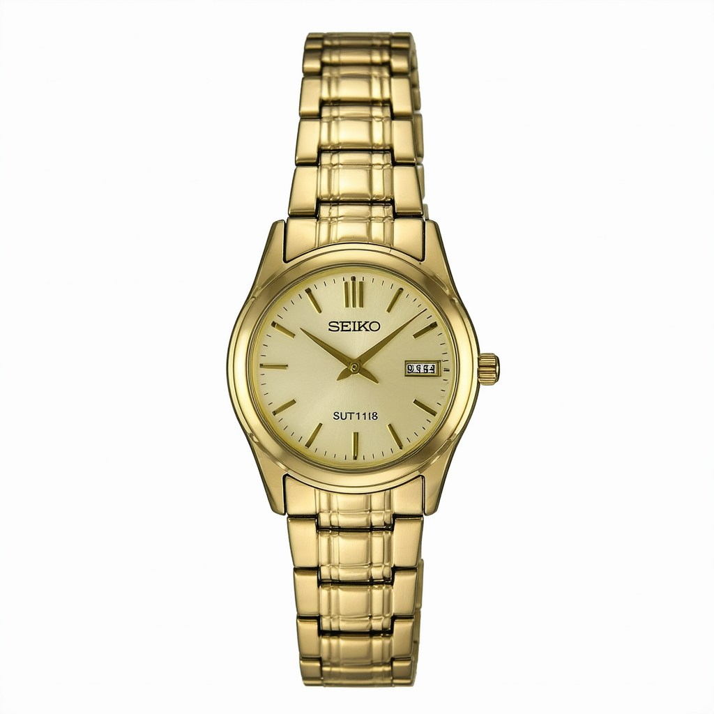 Seiko Women's SUT118 Gold-Tone Stainless Steel Watch