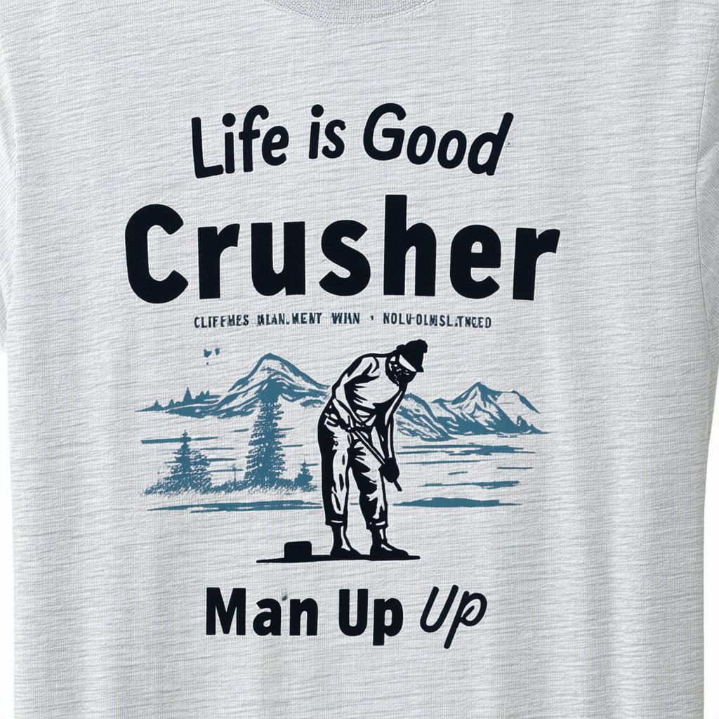 Life is Good Men's Crusher Man Up T-Shirt