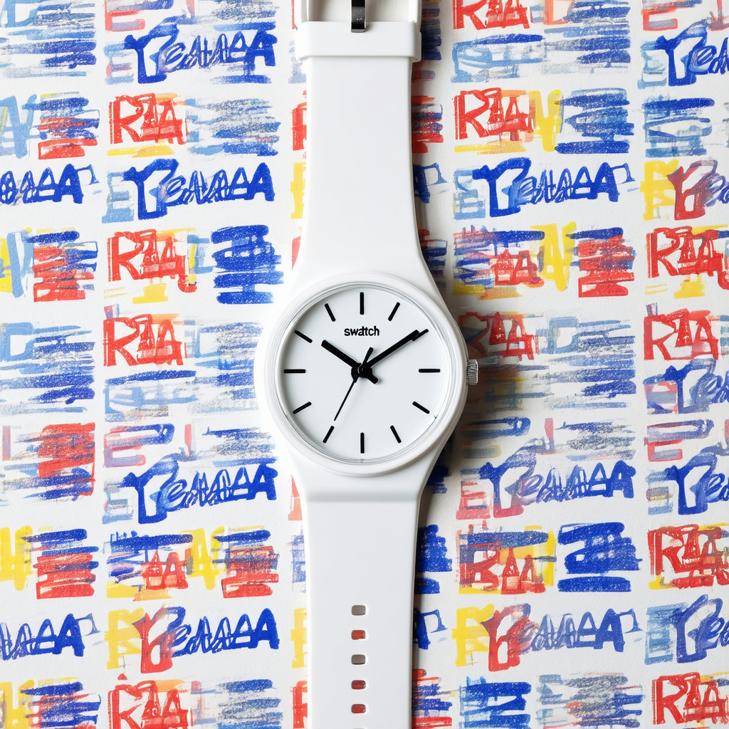 Swatch Yeahaaa White Rebel Plastic Unisex Watch SUOW104