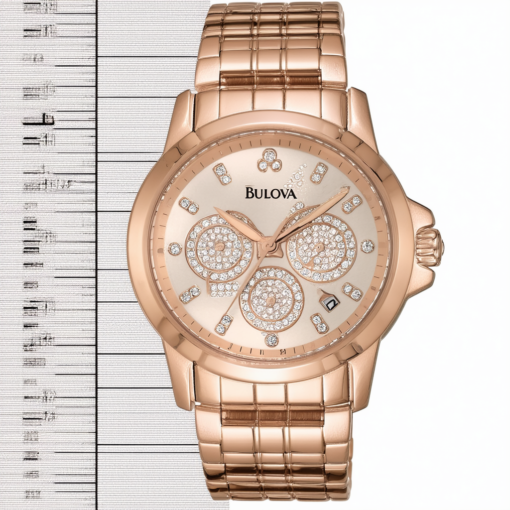 Bulova Women's 98R205 Diamond Gallery Analog Display Japanese Quartz Rose Gold Watch