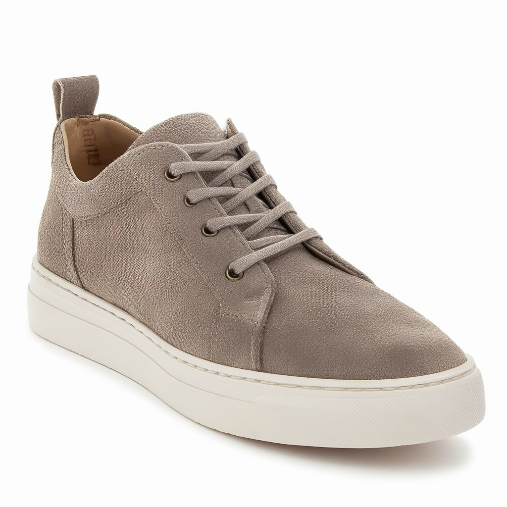 Steve Madden Coulter Sneaker Taupe Suede 5.5 M