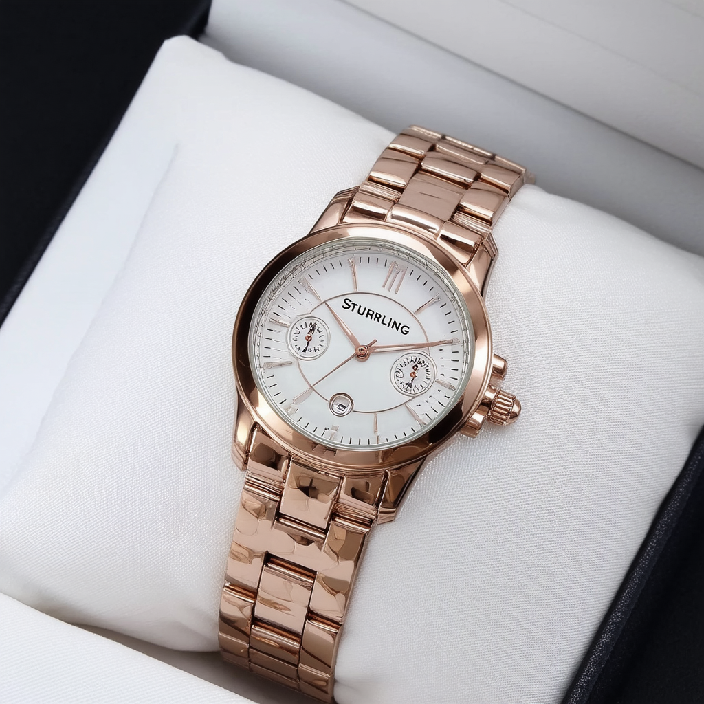 Stuhrling Original Women's 596.05 Vogue Analog Display Quartz Rose Gold Watch