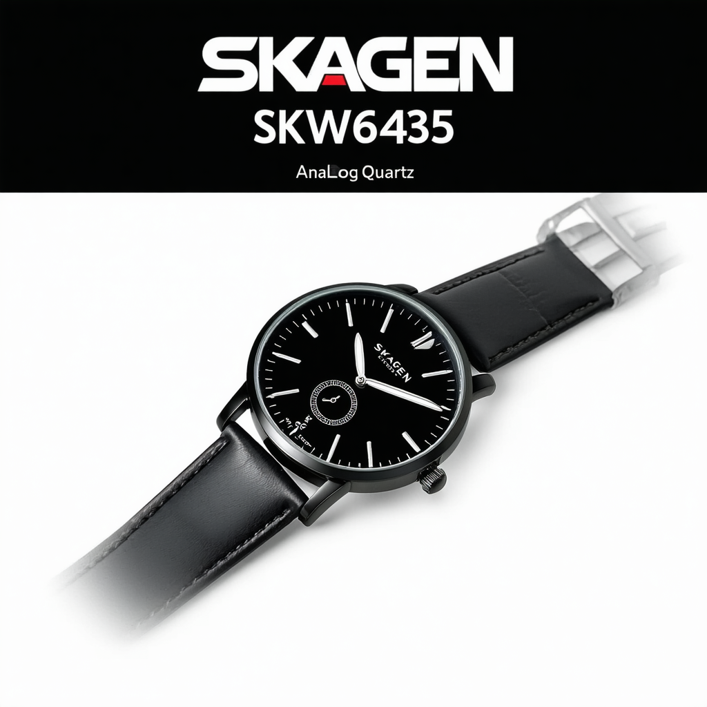 Skagen Men's SKW6435 Analog Display Quartz Black Watch
