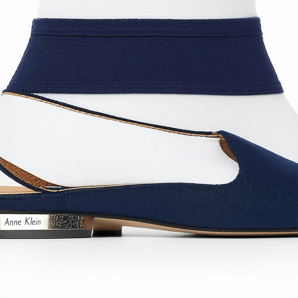 Anne Klein Women's Tee Navy/Navy Fabric Shoe