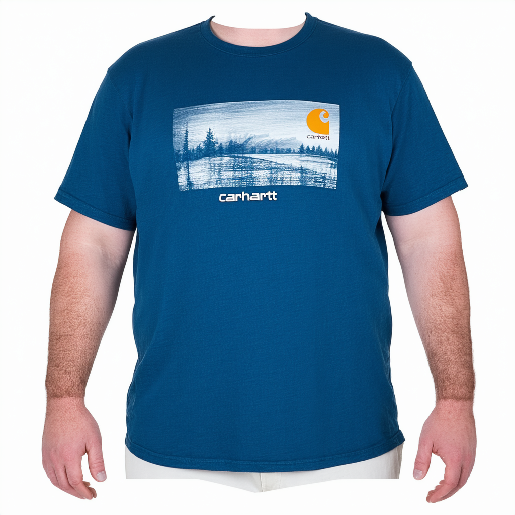Carhartt Men's Big & Tall Graphic Blueprinted C Short Sleeve T-Shirt
