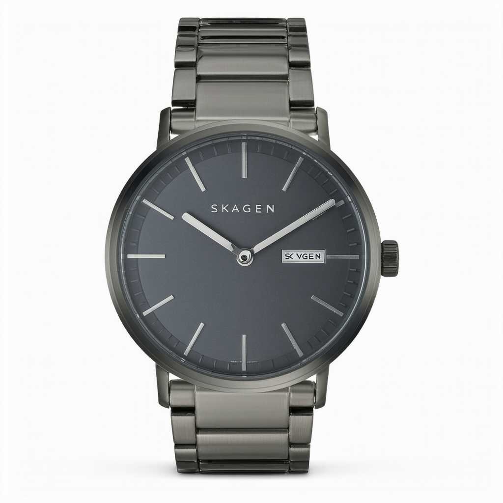 Skagen Men's SKW6008 Melby Titanium Watch with Gray Dial