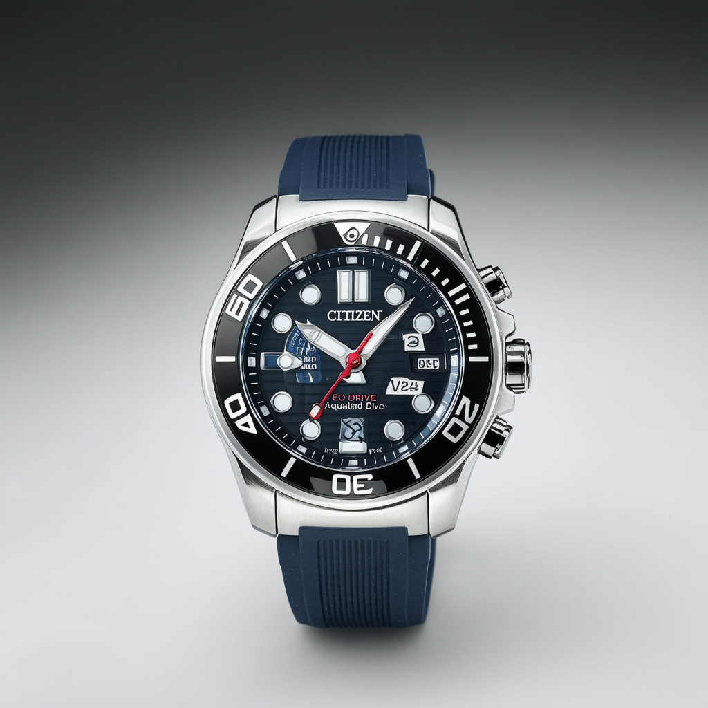 Citizen Men's JV0010-08E Eco-Drive 20th Anniversary Aqualand Imperial Dive Watch