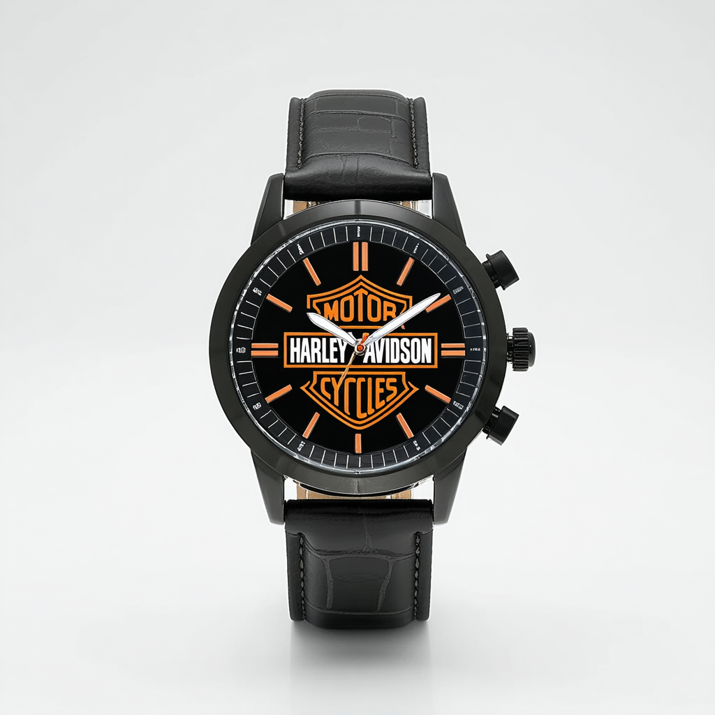 Harley Davidson Bulova Mens's Bar & Shield Logo Watch. Tried