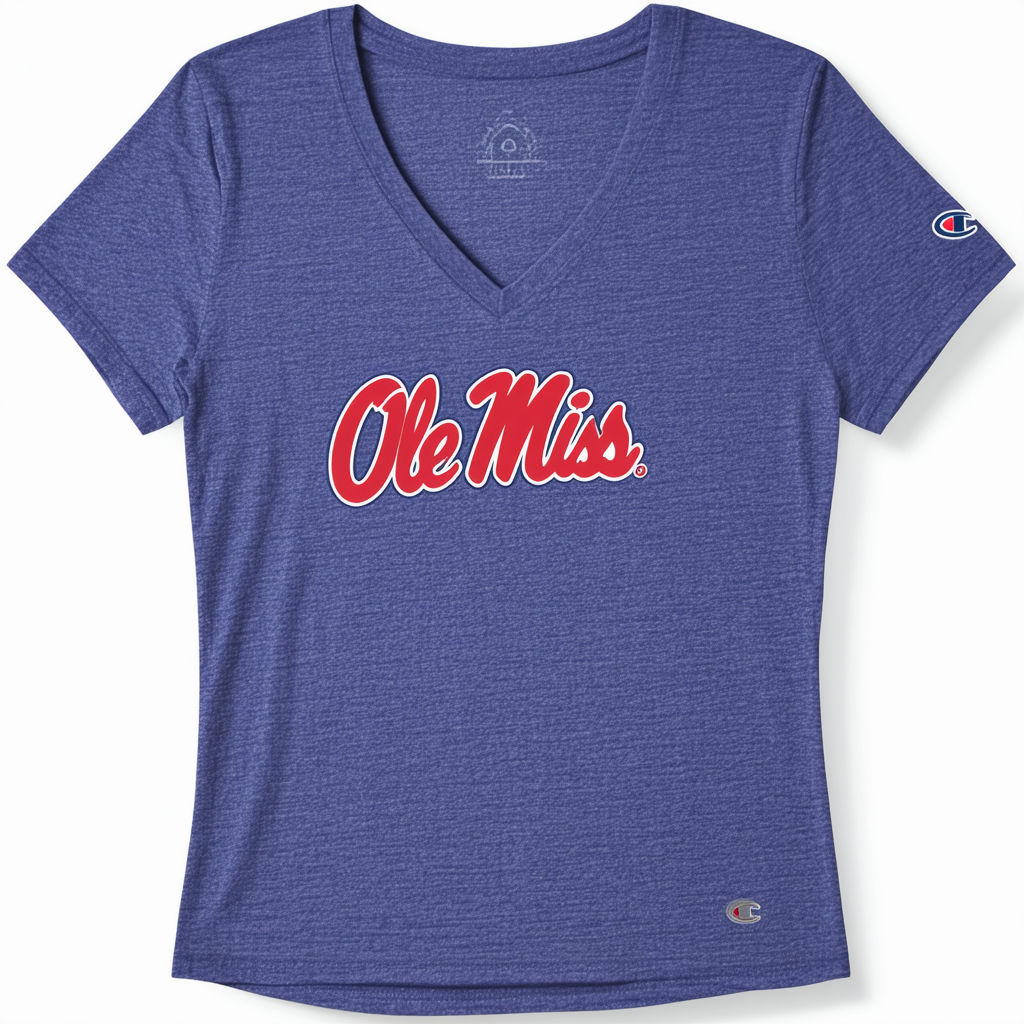 Champion College Women's Ole Miss Rebels University V-Neck Tee