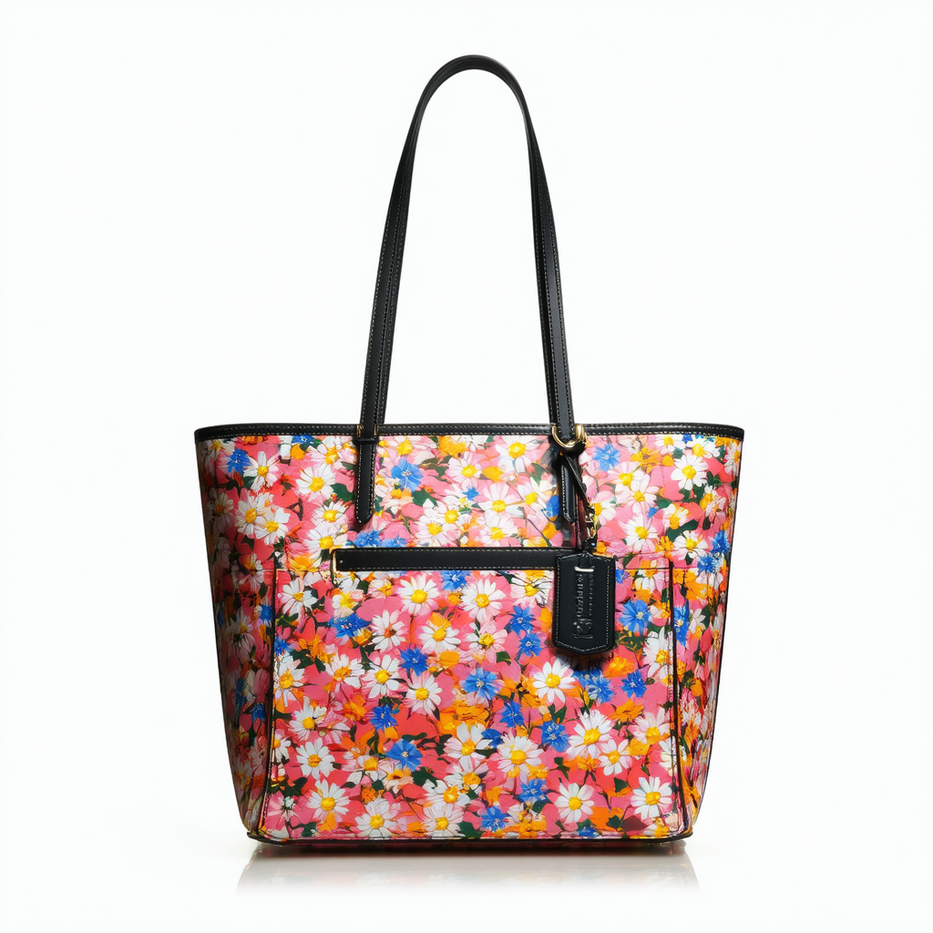 Coach Daisy Print Pocket Tote Multicolor F22962