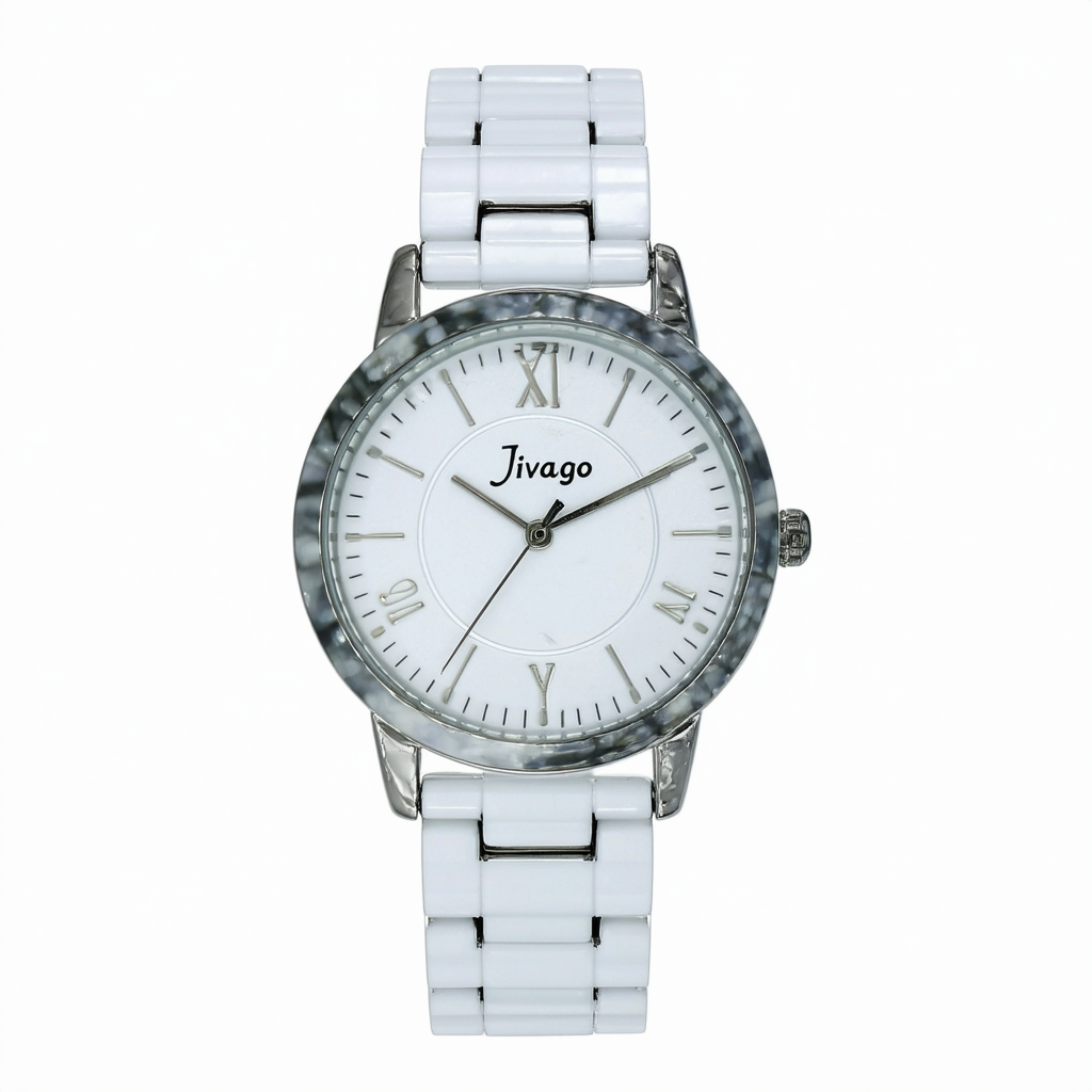 Jivago Women's JV8433 Fun Analog Display Swiss Quartz White Watch