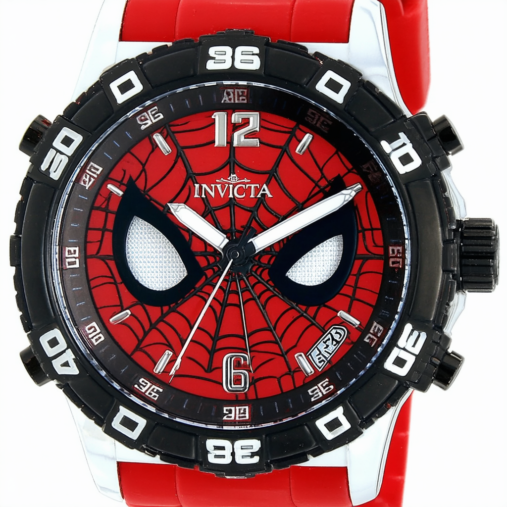 Invicta 25699 Marvel - Spiderman Men's Wrist Watch Stainless Steel Quartz Red Dial