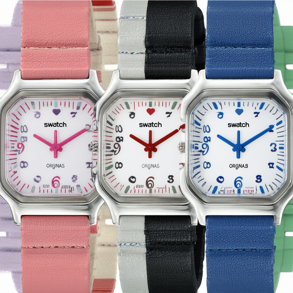 Swatch Women's GC113B Originals Analog Display Swiss Quartz Multi-Color Watch