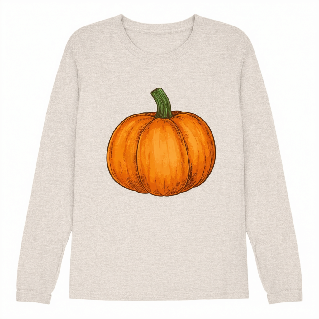 Threadrock Women's Pumpkin Pi Long Sleeve T-Shirt
