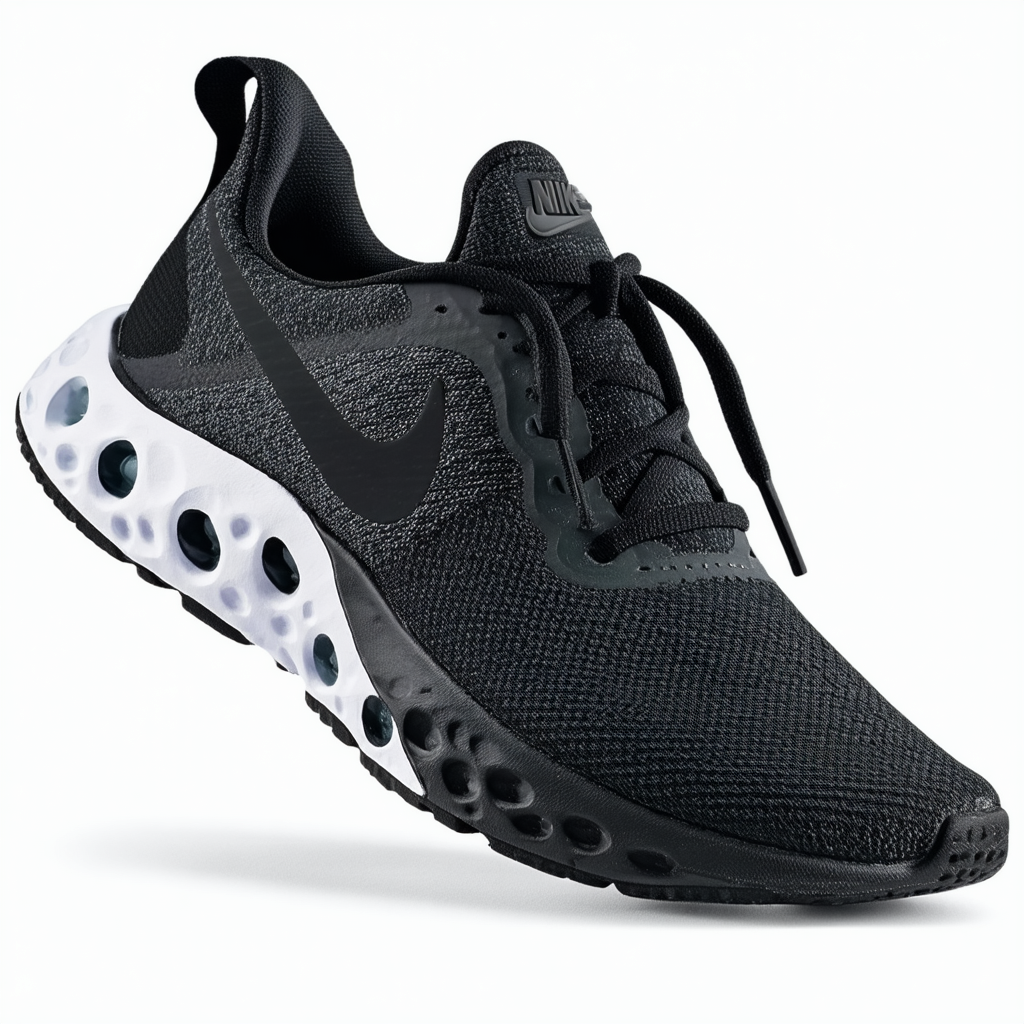 Nike Women's Legend React Running Shoes (Black/Black/Black)(7.5 (M) US)