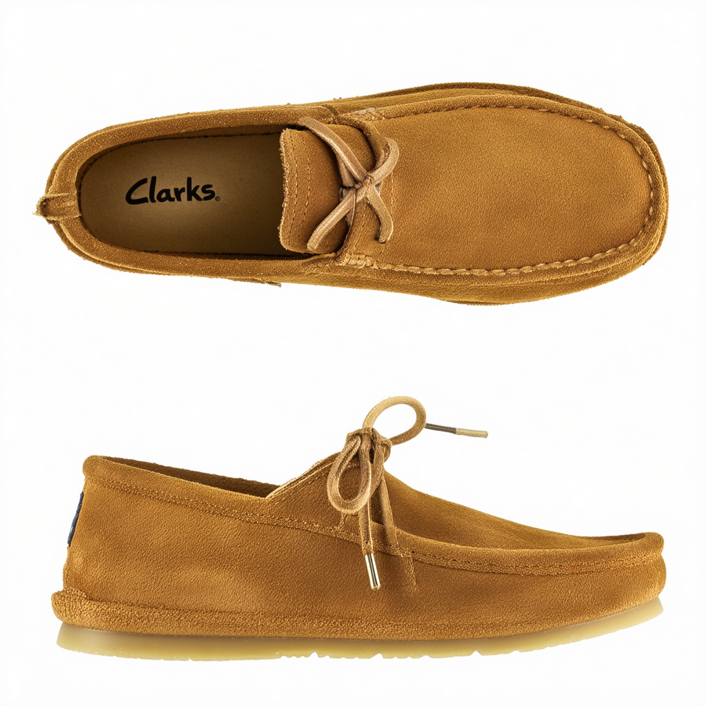 CLARKS Originals Womens Wallabee Brown Suede Shoes 8.5 US
