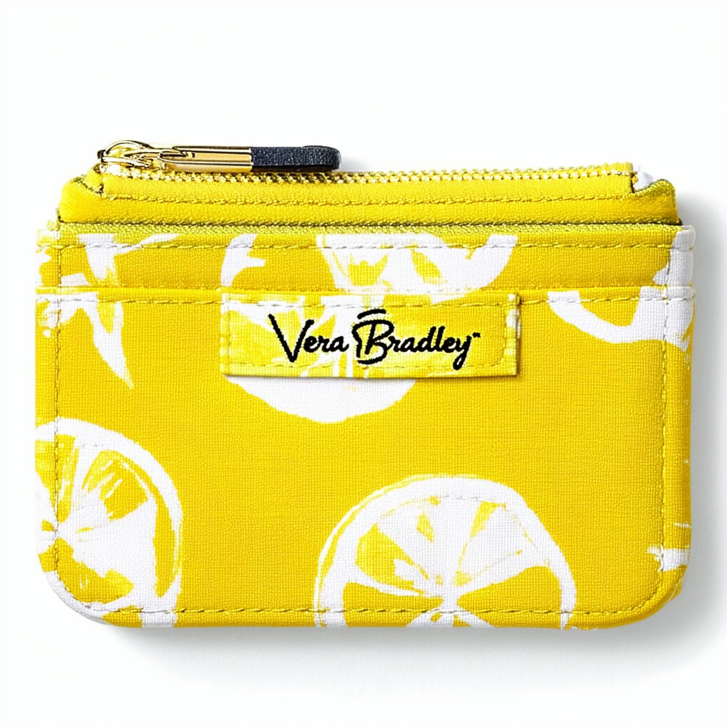 Vera Bradley Zip ID Case Citron