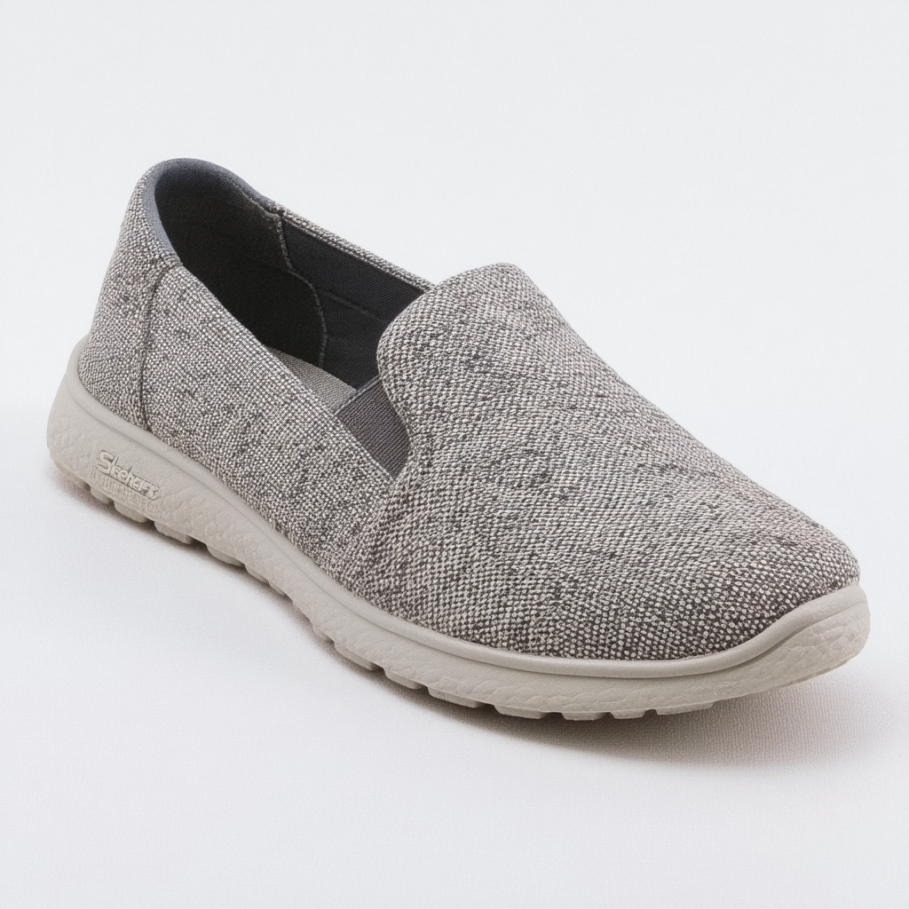 Skechers Bobs World Reuse Womens Slip On Flat Shoes