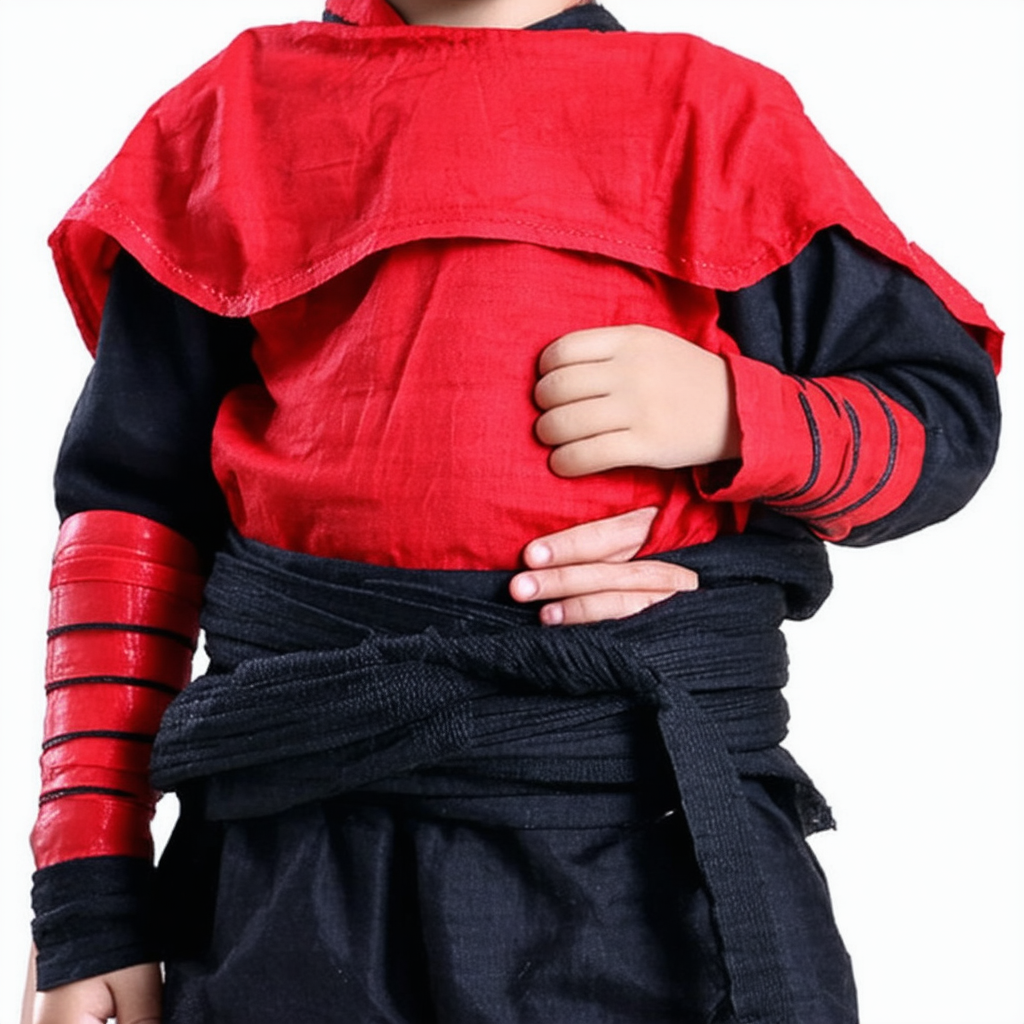 Red Cover Boys Ninja Costume