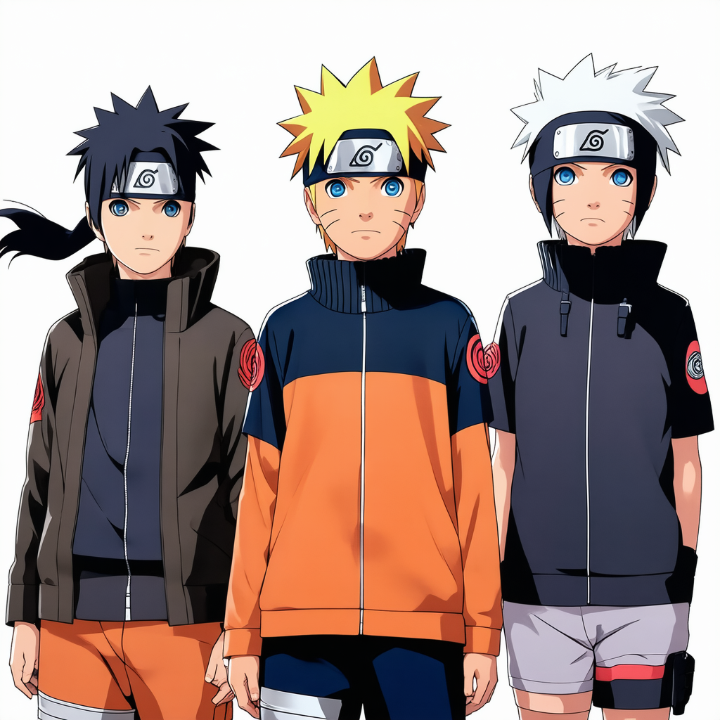 Naruto Shippuden Anime Characters Youth Boys Red Graphic Tee