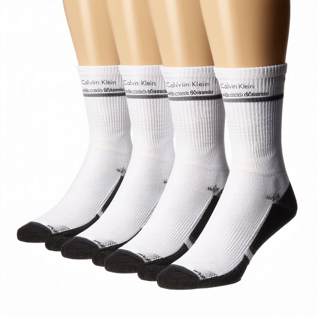 Calvin Klein Men's Socks - Athletic Cushioned High Quarter Cut Socks (6 Pack)