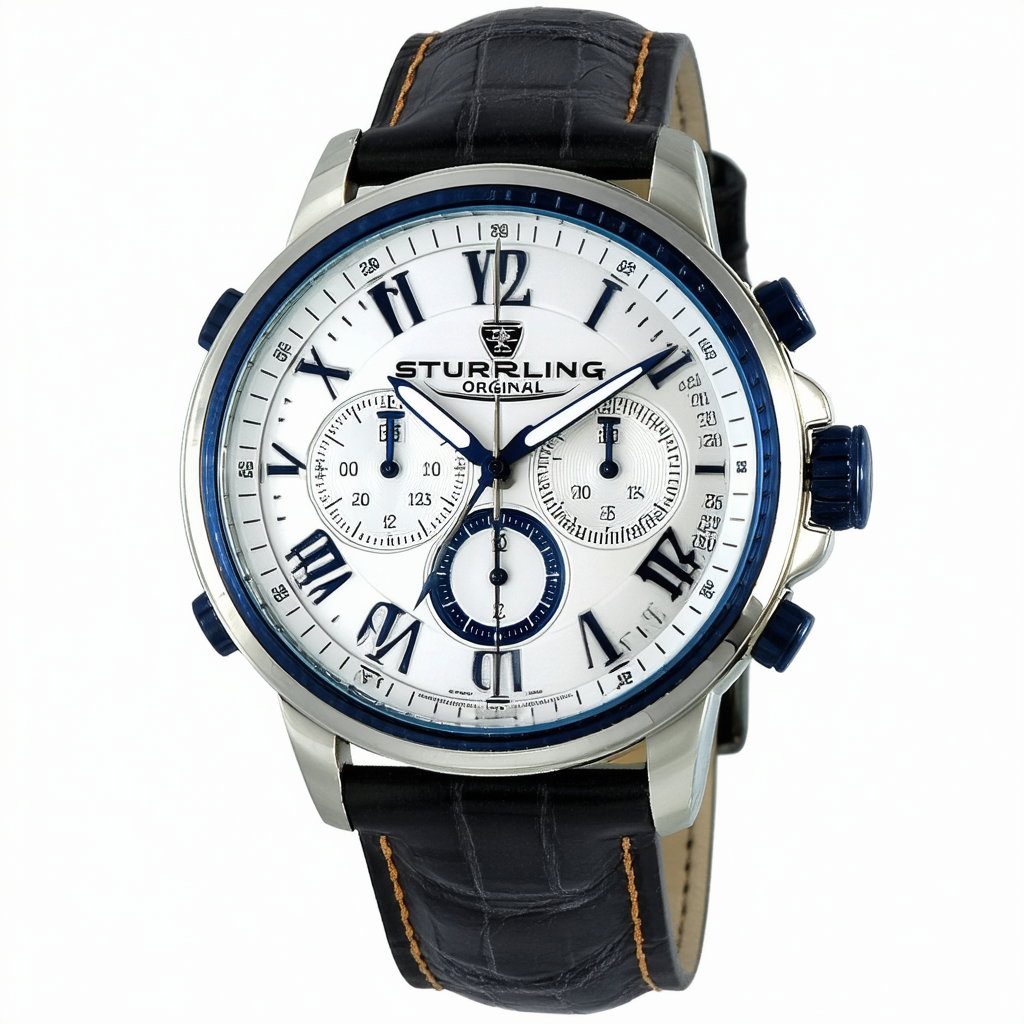 Stuhrling Original Men's 224.331613 Lifestyle Phoenix Swiss Quartz Chronograph Quick Set Date Watch