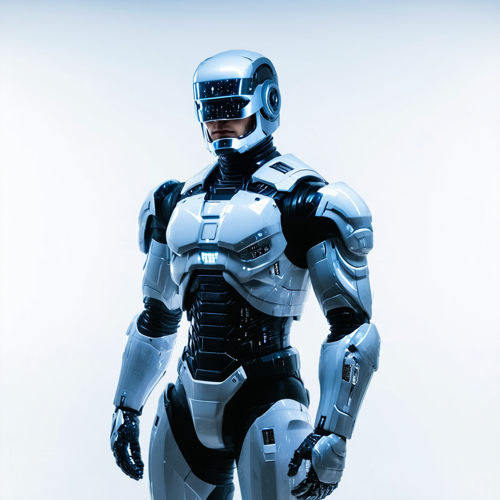 Adult Robocop Costume Futuristic Cyberpunk Costume for Men