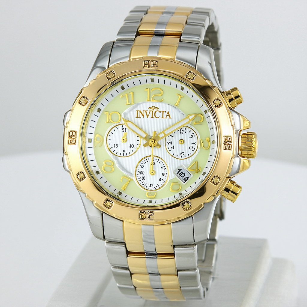 Invicta Women's 18874 Angel Analog Display Swiss Quartz Two Tone Watch