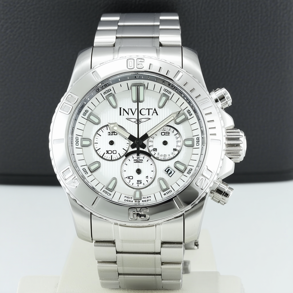 Invicta Men's 10926 Ocean Reef Reserve Chronograph Silver Tone Dial Stainless Steel Watch