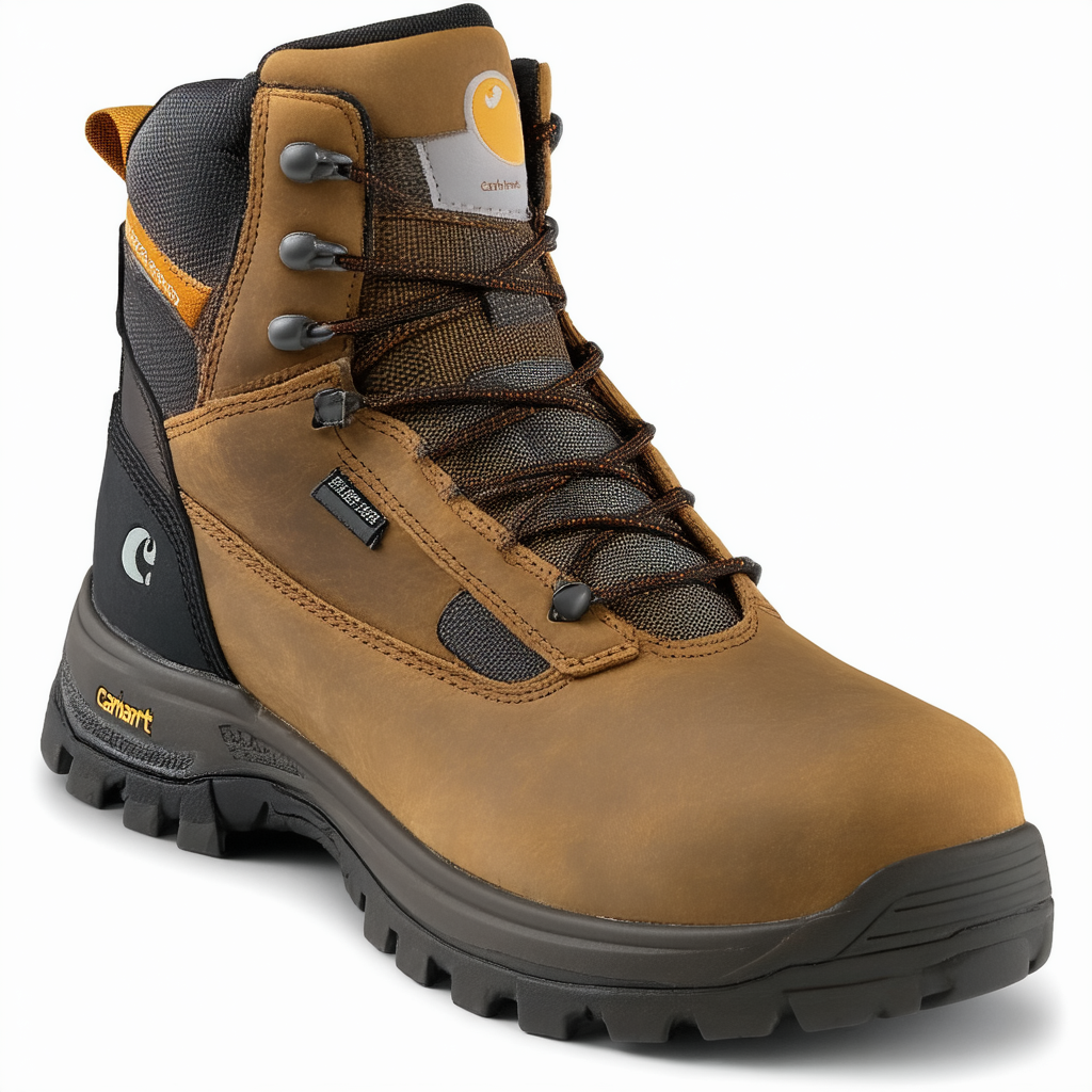 Carhartt CMH6076 Men's 6" Waterproof Breathable Lightweight Leather Non-Safety Toe Work Hiker Boot
