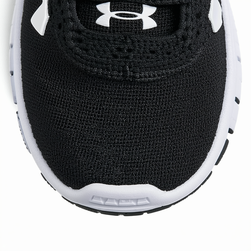 Under Armour Baby Boys Infant Charged Sneaker, Black (001)/White, 5