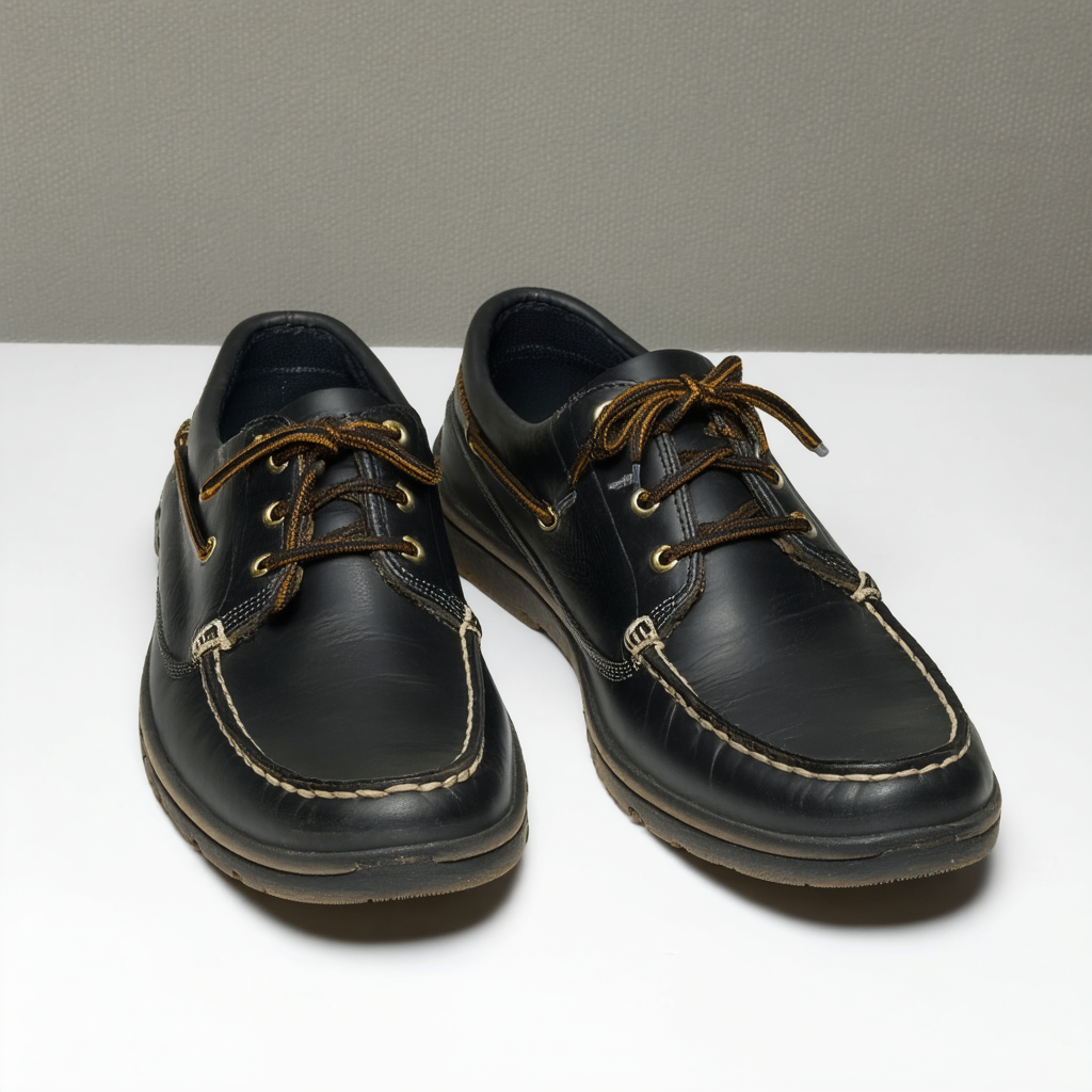 Sperry Halyard CVO Leather Black 10.5 M (D)